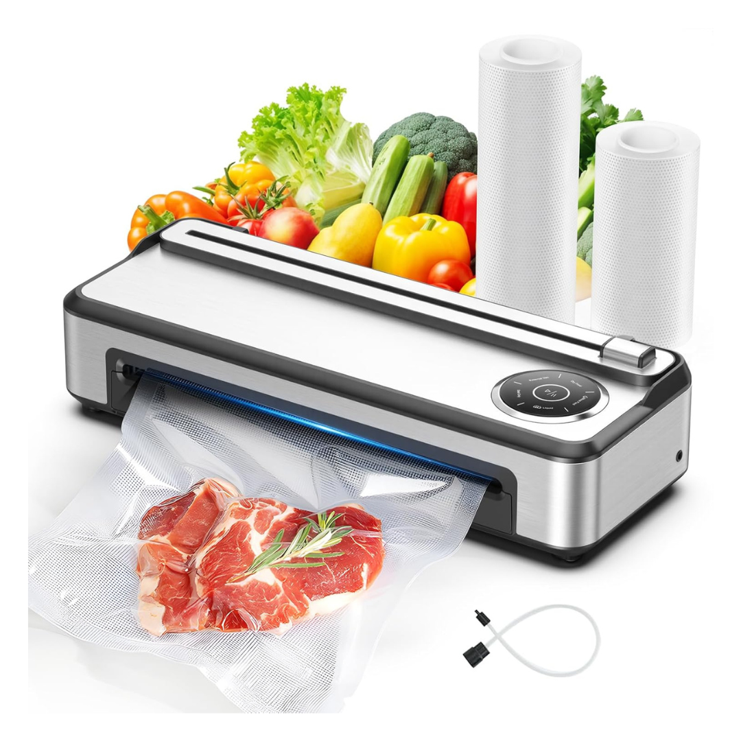 Vacuum Sealer Machine With Dual-Pump Suction & 2 Bag Rolls