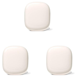 3-Pack Google Nest WiFi Pro Wi-Fi 6E Whole Home Mesh Router System (Linen)