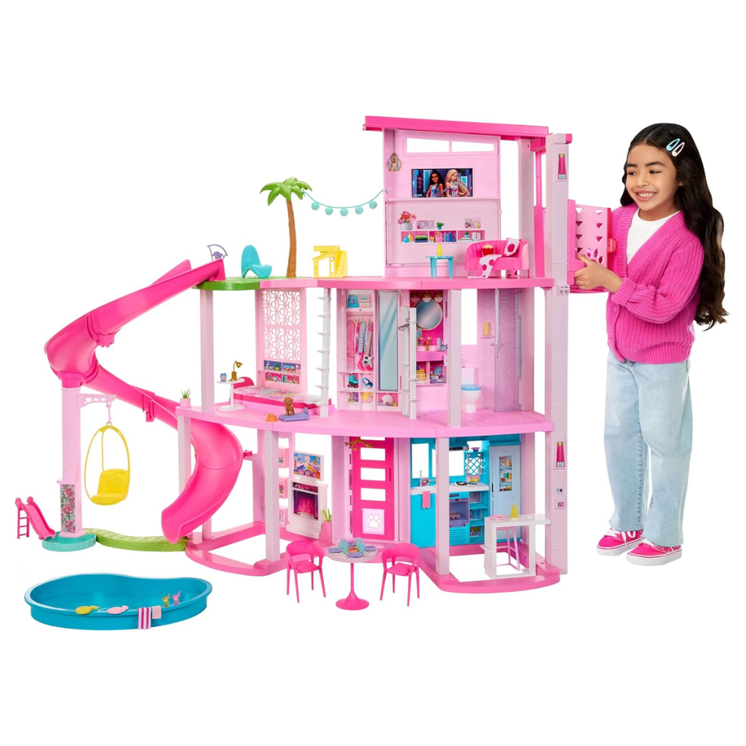 Barbie Dreamhouse Pool Party Doll House With 3-Story Slide