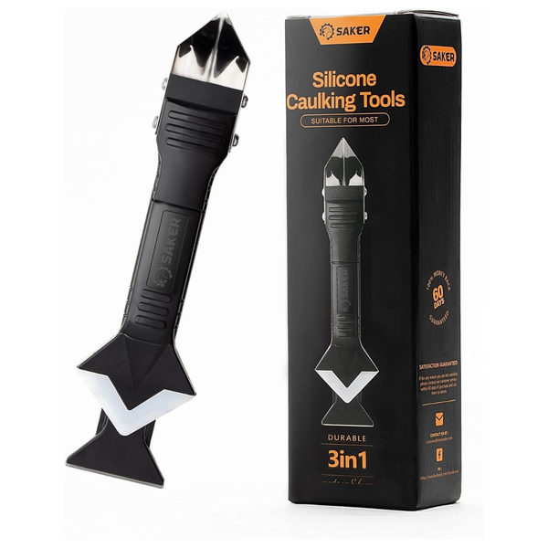 Saker 3-in-1 Silicone Caulking & Sealant Finishing Tool
