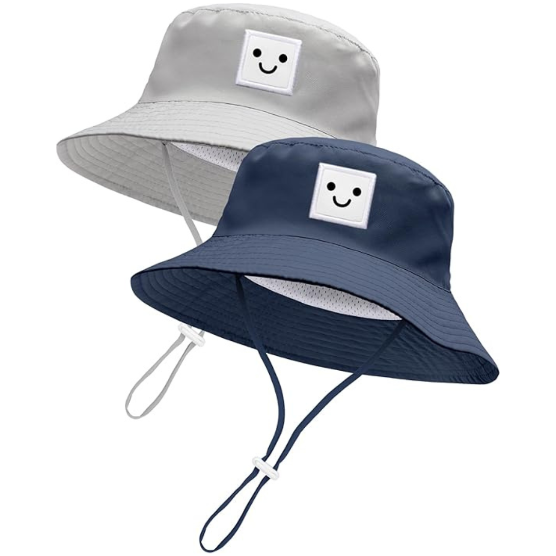 2-Pack Baby UPF 50+ Sun Protection Summer Beach Hat