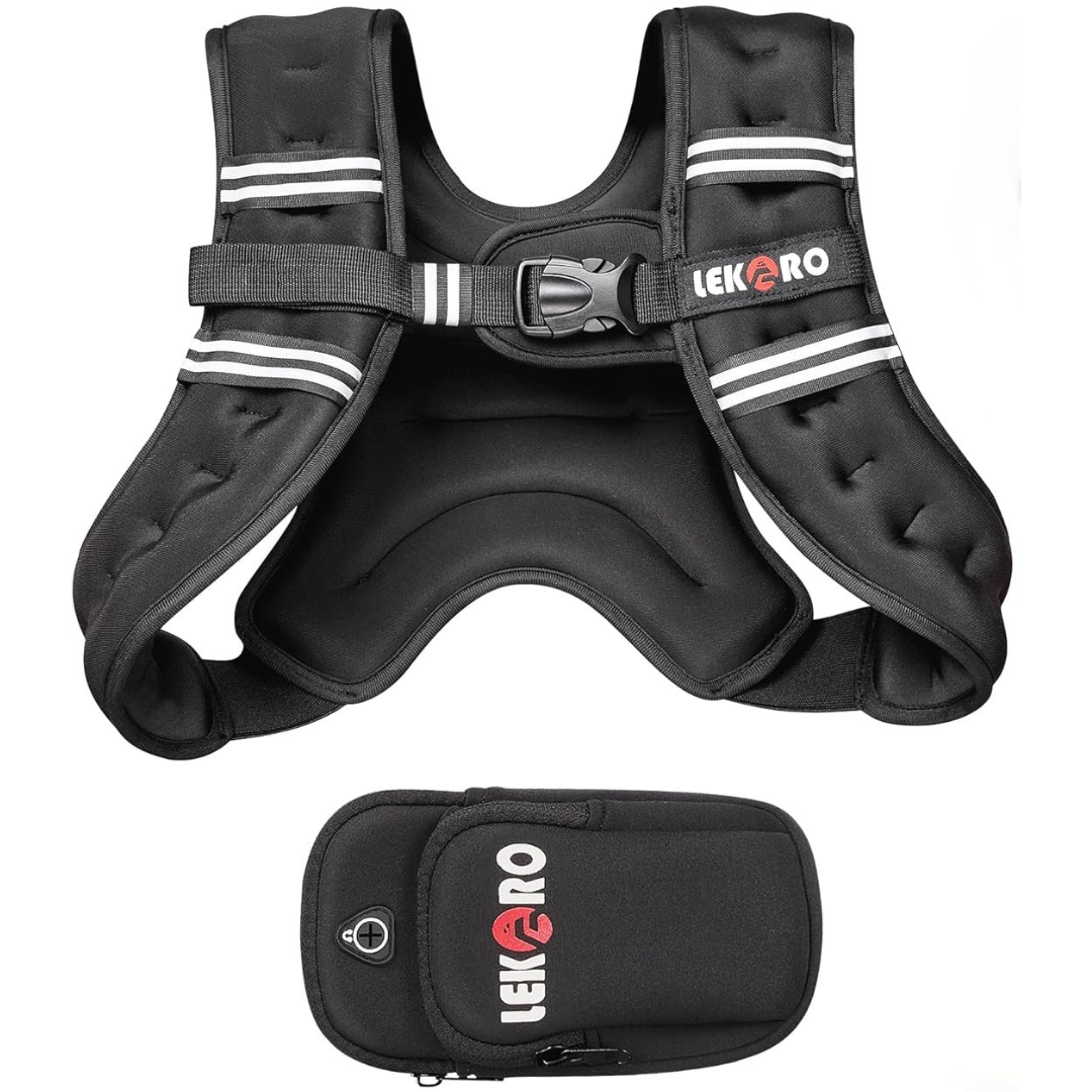 6lbs Weighted Workouts Vest With Adjustable Buckles For Women