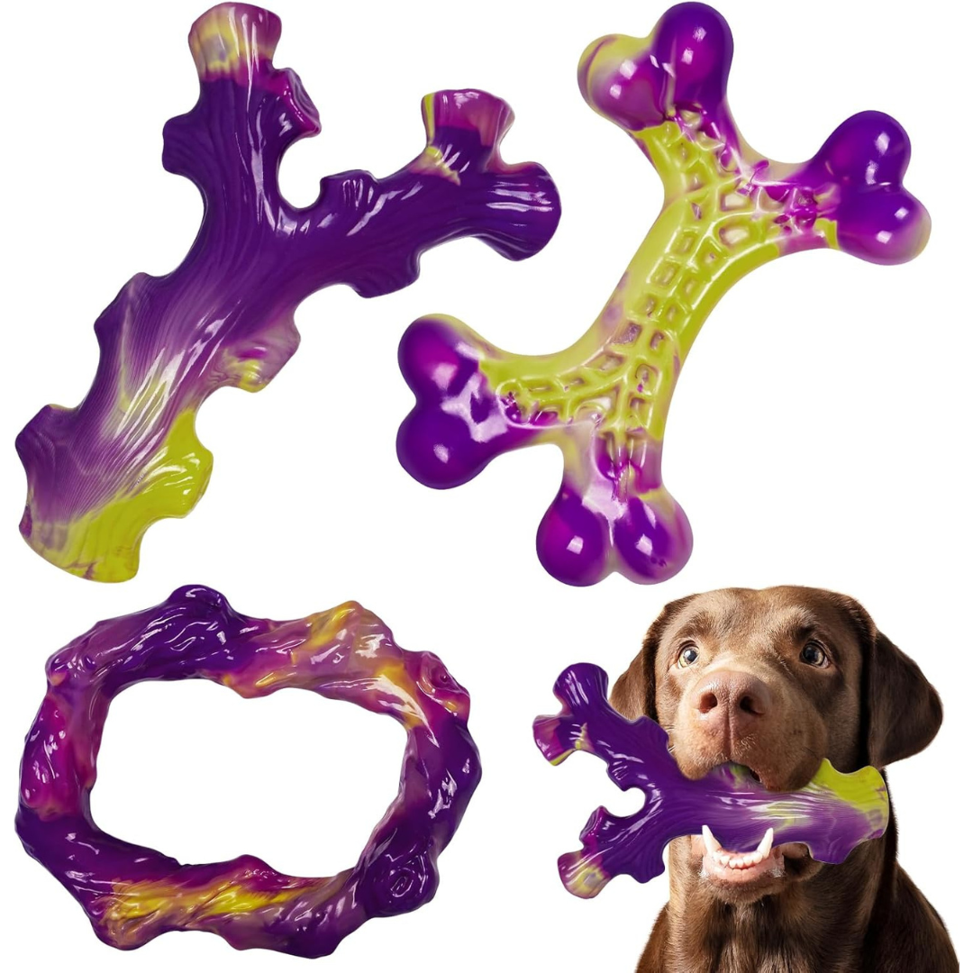 3-Pack Frienhund Tough Dog Toys For Aggressive Chewers (Various)