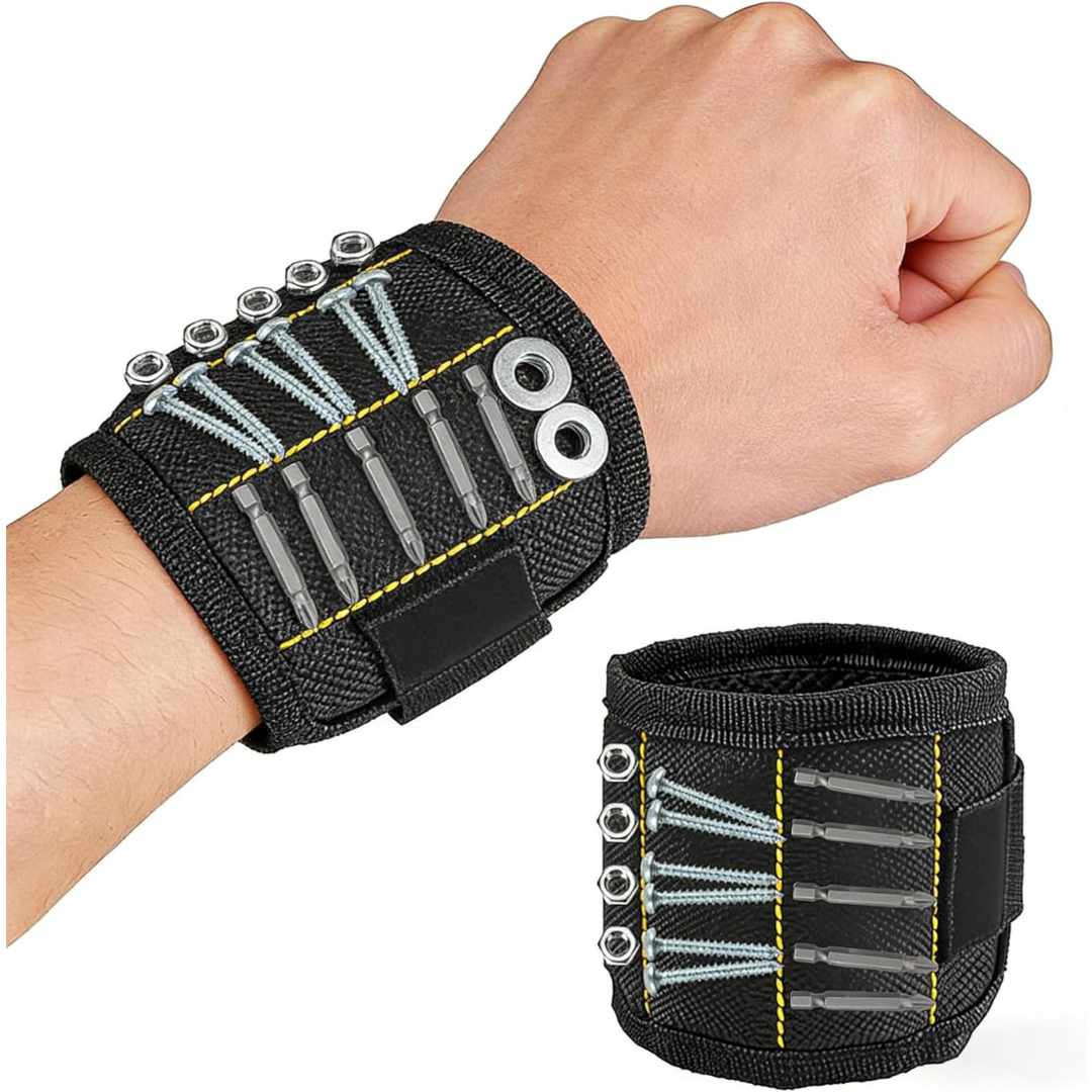 Magnetic Wristband Tool Holder With Powerful Magnets