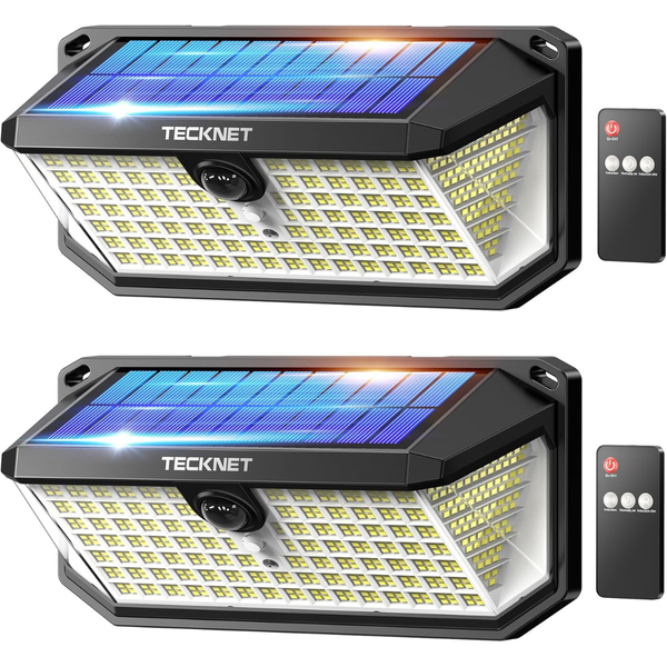 2-Pack 7500LM 546 LED Motion Sensor Outdoor Lights