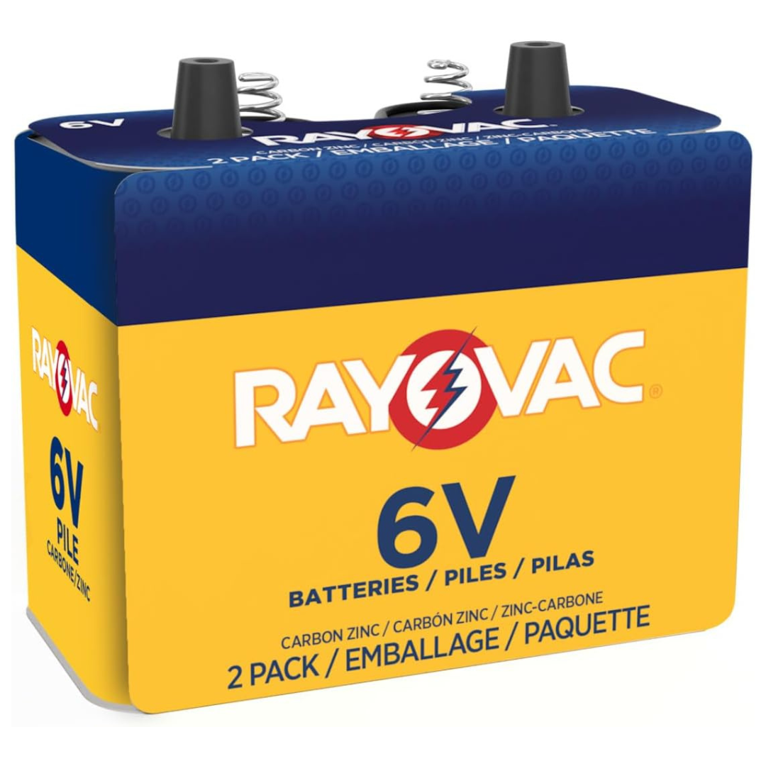 2-Pack Rayovac 944-2R: 6-Volt Heavy Duty Lantern Battery
