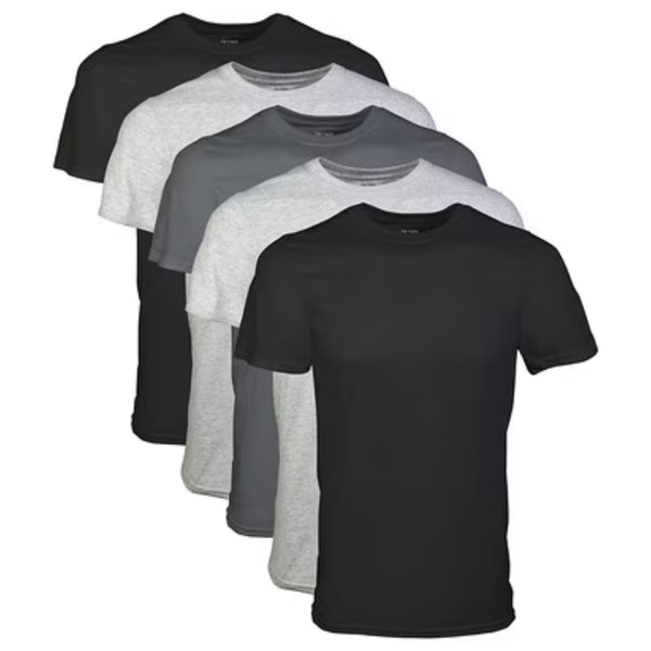 5-Pack Gildan Men's Assorted Crew T-Shirt
