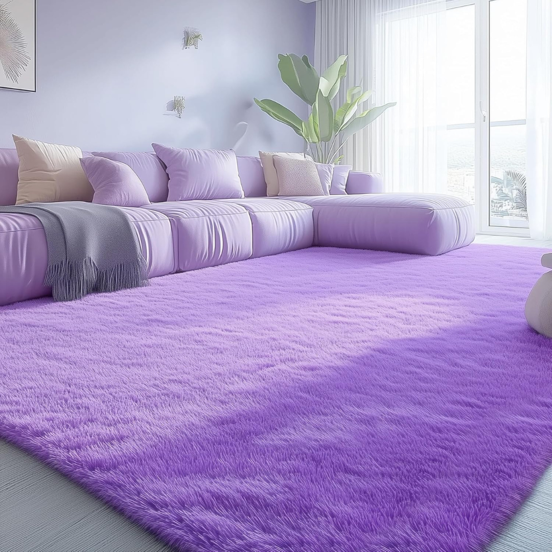 OLANLY 8x10' Machine Washable Large Area Rugs