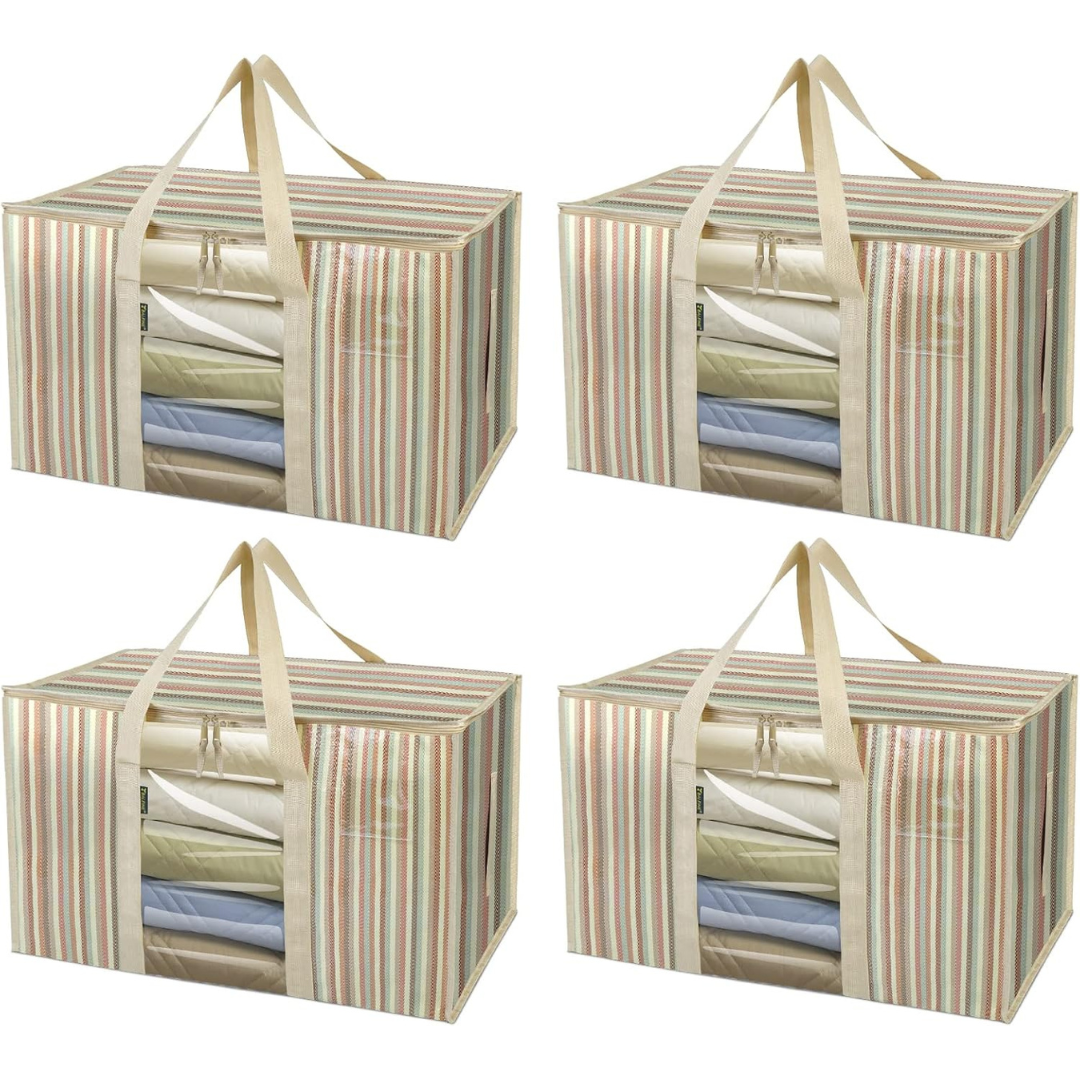 4-Pack BALEINE Oversized Moving Bags with Reinforced Handles