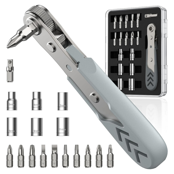 Axth 17-in-1 36-Tooth Mini Ratcheting Screwdriver Set