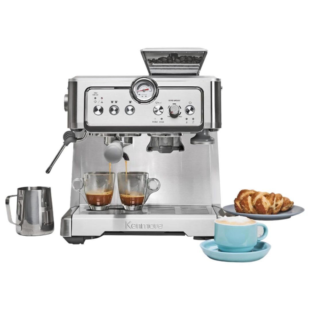 Kenmore Automatic Espresso Machine With Built-In Bean Grinder