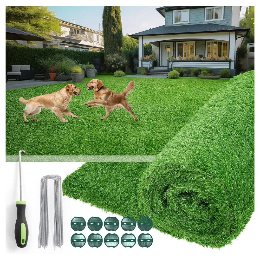 3ft x 5ft Oiyeefo Artificial Turf Grass With Drainage Holes
