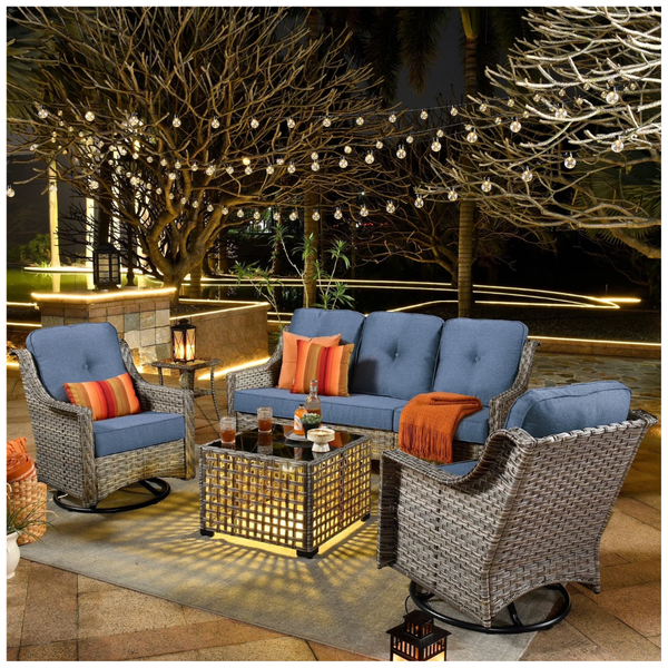 Ovios 5-Pieces Outdoor Patio Furniture Set (Various)