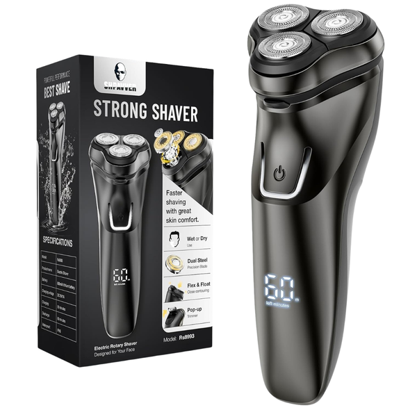 Electric Cordless: Wet/Dry Rotary Shaver For Men