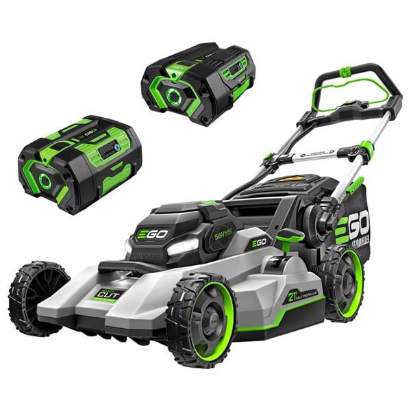 EGO Power+ 21" 56V Self-Propelled Lawn Mower With 7.5Ah And 5Ah Battery & Charger