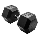 CAP Barbell 110 LB Rubber Coated Hex Dumbbell Hand Weight