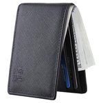 Men's Minimalist Leather RFID Blocking Slim Bifold Wallet (Various)