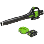 Greenworks Pro 80V 500CFM Axial Leaf Blower With Battery And Charger