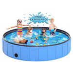 Portable Foldable Extra Large Plastic Dog Pool (79'' x 16'')
