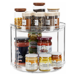 2 Tier 9.25 Rotating Spice Rack Organization