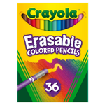 36-Count Crayola Erasable Colored Pencils