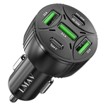 LMAV 75W 2x USB-C & 3x USB-A Car Charger Adapter