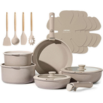 19-Piece Carote Nonstick Kitchen Cookware Set W/ Removable Handle