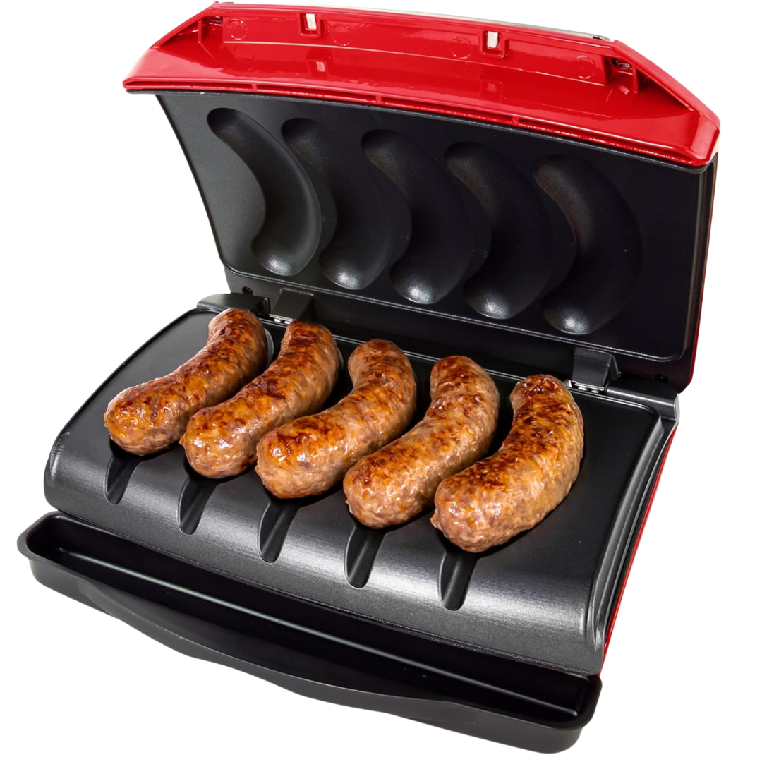 Nostalgia Game Day Sausage And Brat 5 Link Electric Grill