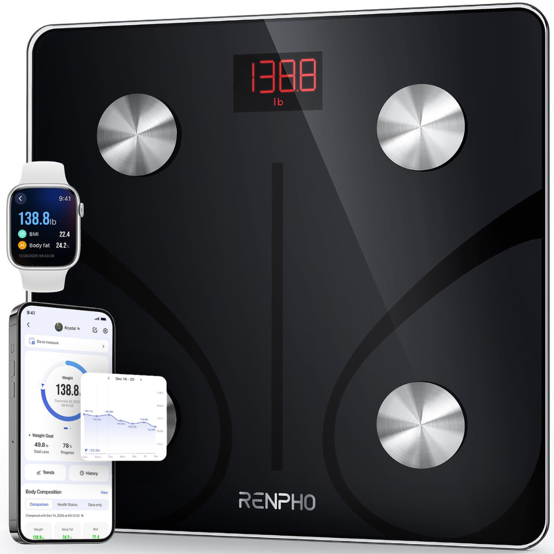 RENPHO Digital Smart Body Weight Scales W/ 13-Measurements & App (400 lbs)