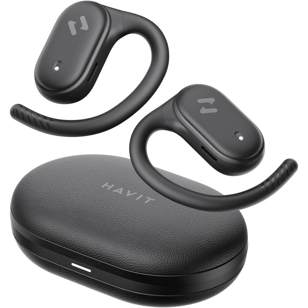 Havit Bluetooth 5.4 Open-Ear Headphones With Mic & 64H Playtime
