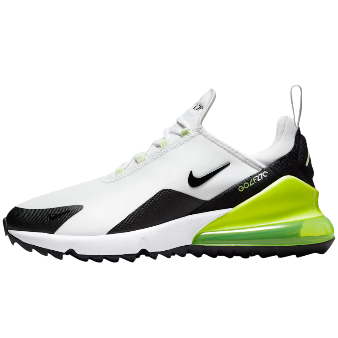 Nike Men's Air Max 270 G Golf Shoes (White/Volt/Barely Volt/Black)