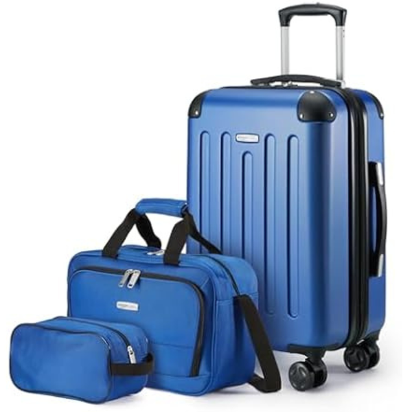 6-Piece Amazon Basics Carry-On Luggage Set (22"/15"/10")