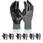 6-Pair SATA 13 Gauge Nitrile Dipped Palm Gloves