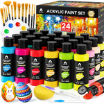 40-Piece 24 Colors (60ml) Acrylic Paint Set