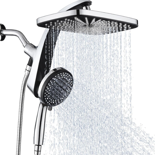 12" High Pressure Rain Shower Head w/ Handheld Spray Combo