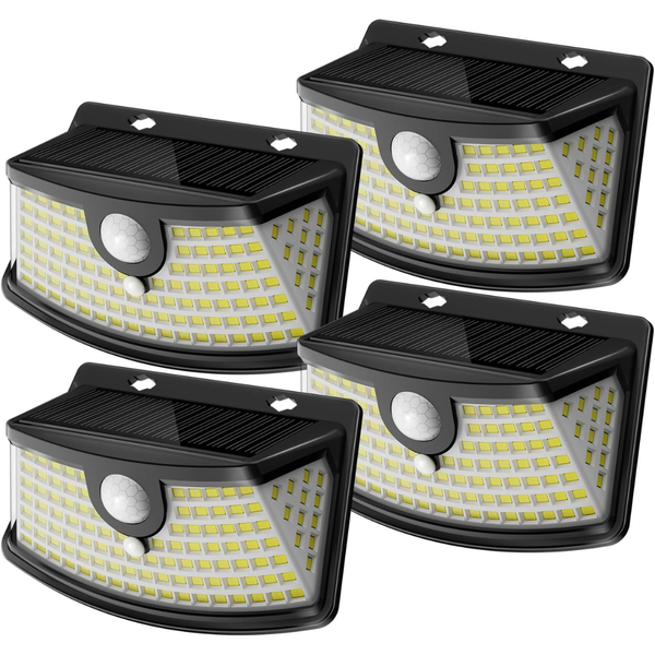 4-Pack Aootek Waterproof 120-LED Solar Motion Sensor Lights