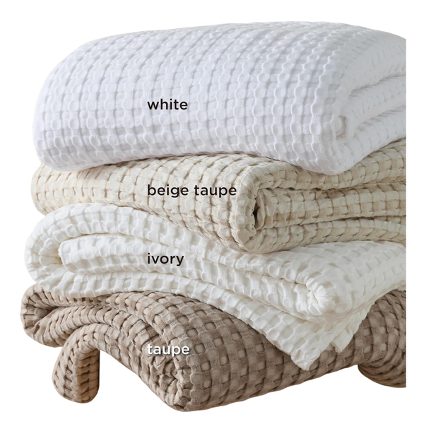 Bedsure Queen Size Cooling Waffle Lightweight & Breathable Blanket