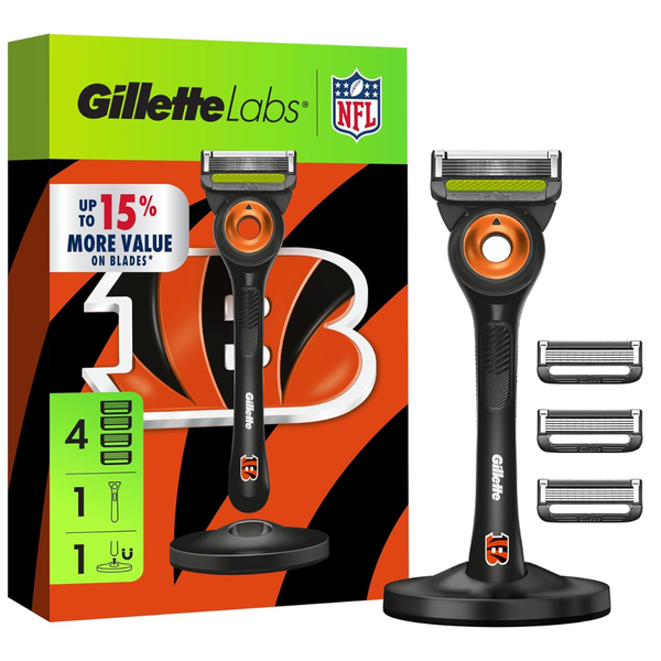 Gillette Labs Special NFL Bengals Edition Shaving Razor For Men