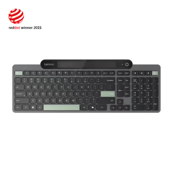 Lenovo 800 Self-Charging Solar Powered Bluetooth 5.1 Keyboard