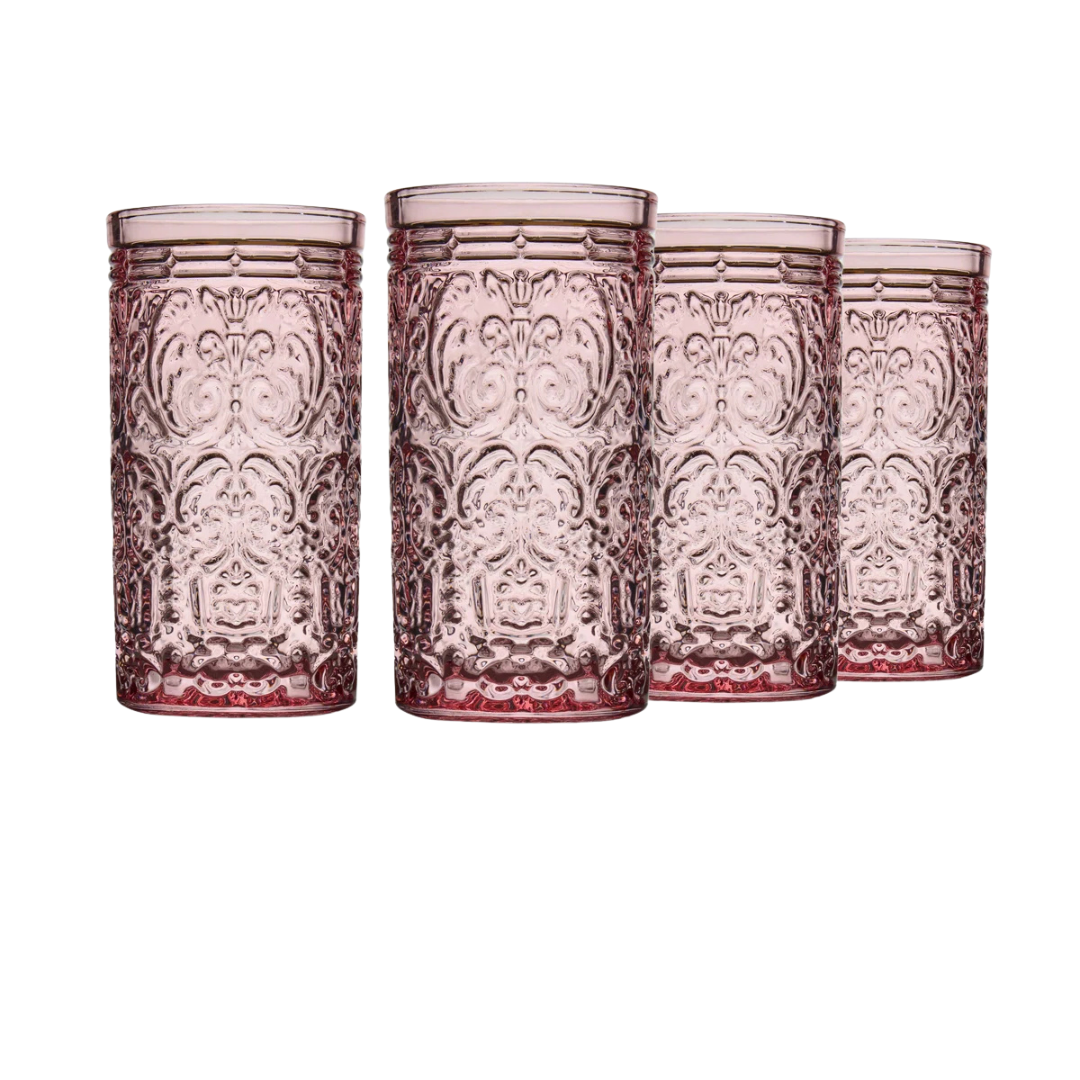 4-Set Godinger Jax Highball Beverage Glass Cup