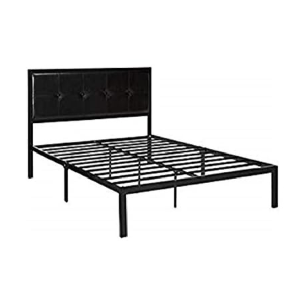 Zinus Cherie Faux Leather Classic Platform Full Size Bed Frame