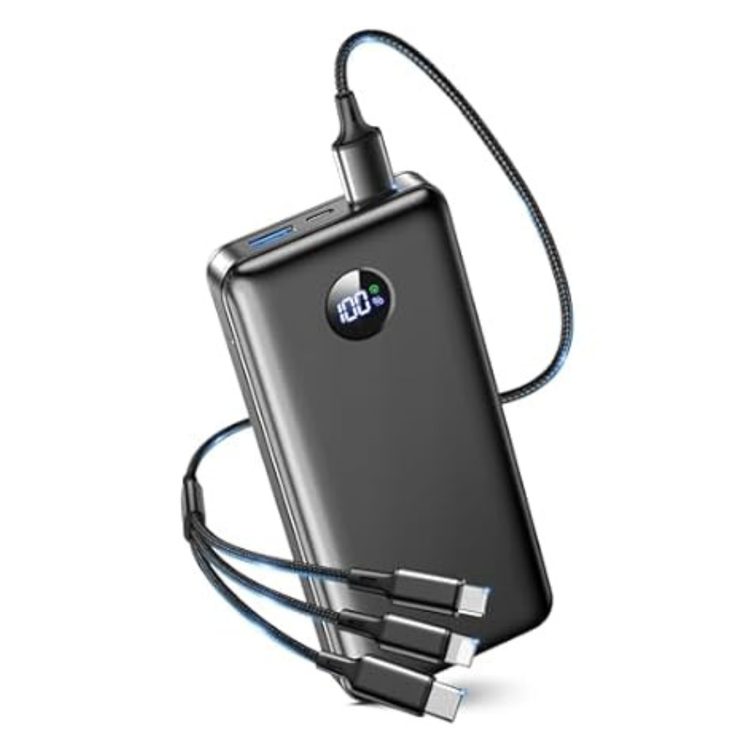 60000mAh Portable Charger With 22.5W Built-in Cable