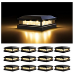 12-Pack Brightever Solar Post Cap Lights