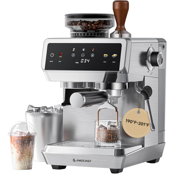 Amzchef Espresso Machine With Grinder
