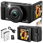 5K 80MP Digital Vlogging Camera With Accessories