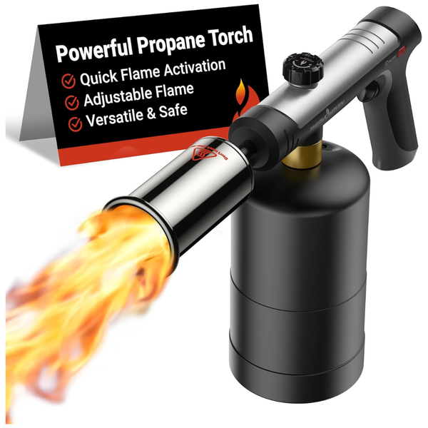 ThermoMaven Propane Blow Torch With One-Touch Max Fire