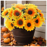 8-Piece Artificial Sunflower Fall Flowers (Various)
