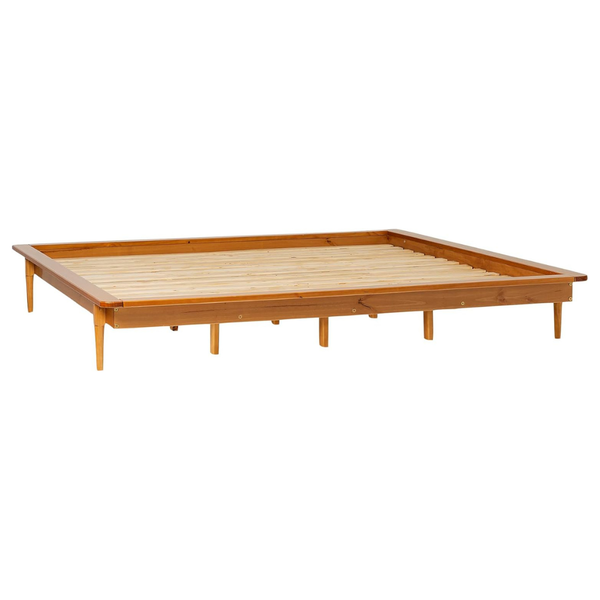 Walker Edison Mid Century Modern Wood Platform King Bed