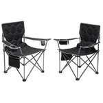 2-Piece Heavy Duty Padded Camping Chairs
