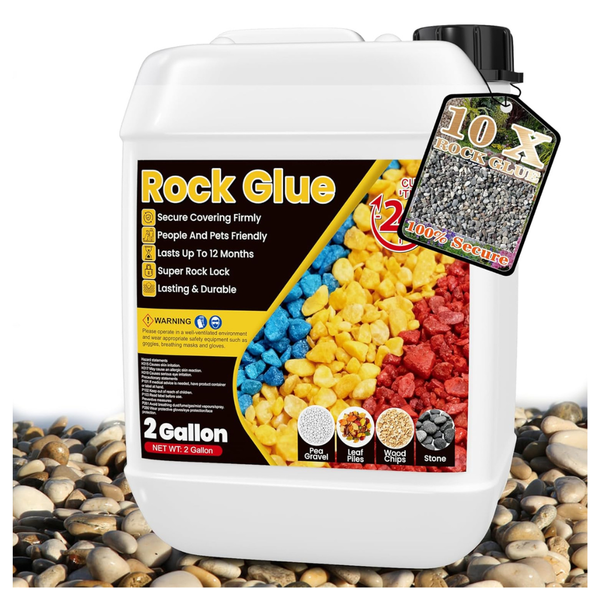 2 Gallon Landscaping Rock Glue With Blue Marks